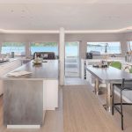 6 cabins layout of the Lagoon 60 sailing catamaran
