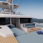 Spacious and comfortable foredeck aboard the Bali 5.2 sailing catamaran