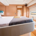 Interior picture of a cabin aboard the Bali 5.4 sailing catamaran