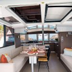Interior layout of the Bali Catspace Sail sailing catamaran