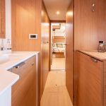 Owners cabin and passageway on the bali catspace