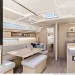 Interior picture of an Oceanis 40.1 cabin