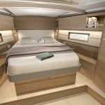 Innenansicht einer Oceanis 47 Kabine