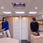 Interior picture of the Dufour 44 main deck