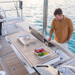 Exterior layout of the Dufour 48 sailing monohull