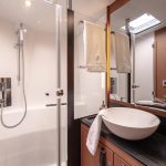 Interior picture of a bathroom in a Jeanneau Yacht 60sailing monohull