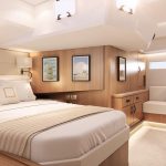 Interior picture of a luxurious Jeanneau Yacht 60 cabin