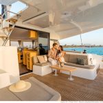 Interior picture of a Lagoon 42 cabin