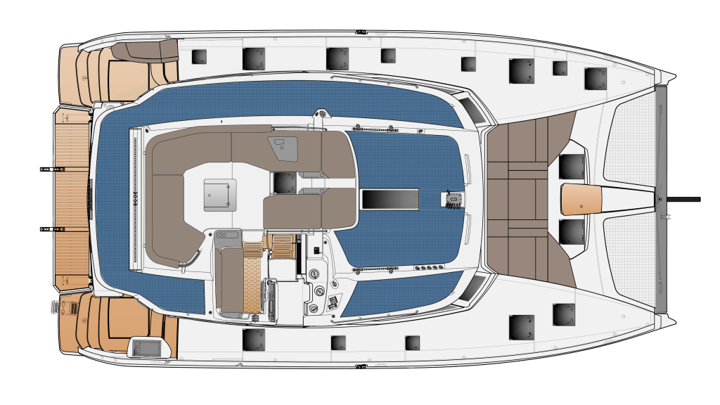 Fountaine Pajot 48 Deck