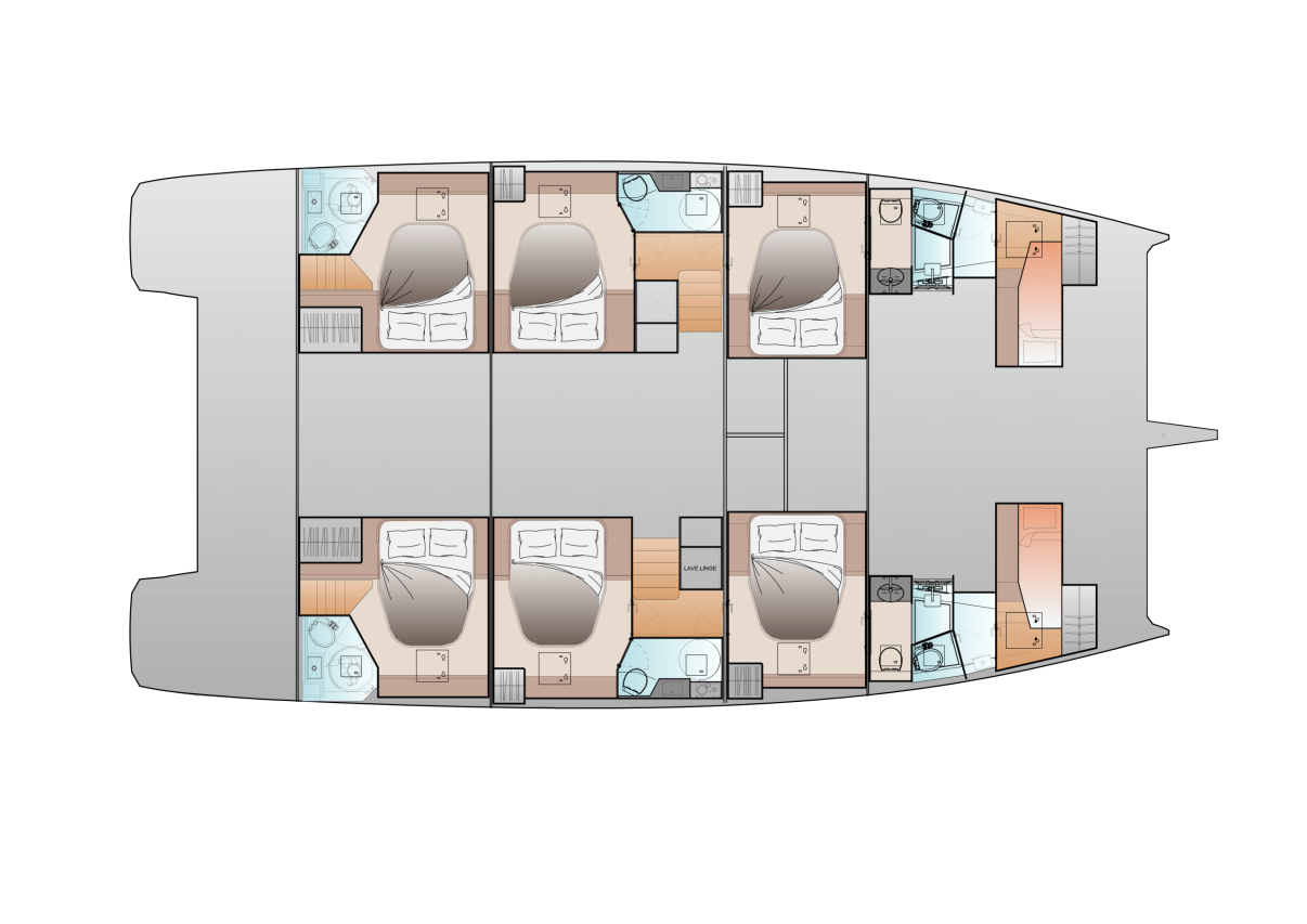 FP 55 Layout with 6 cabins charter optimized