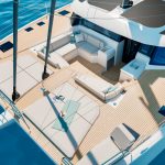 FP 55 forward cockpit and trampolines top view