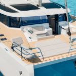 Fountaine Pajot 55 foredeck and forward lounge area