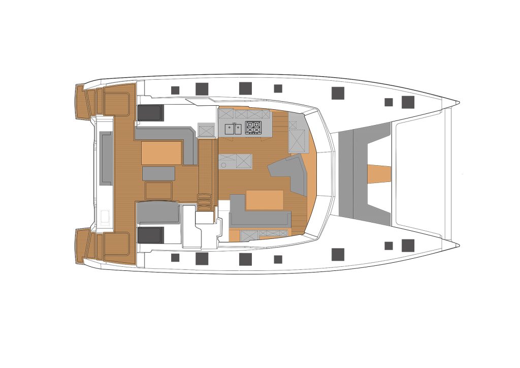 Fountaine Pjot Aura 51 Cockpit and Saloon