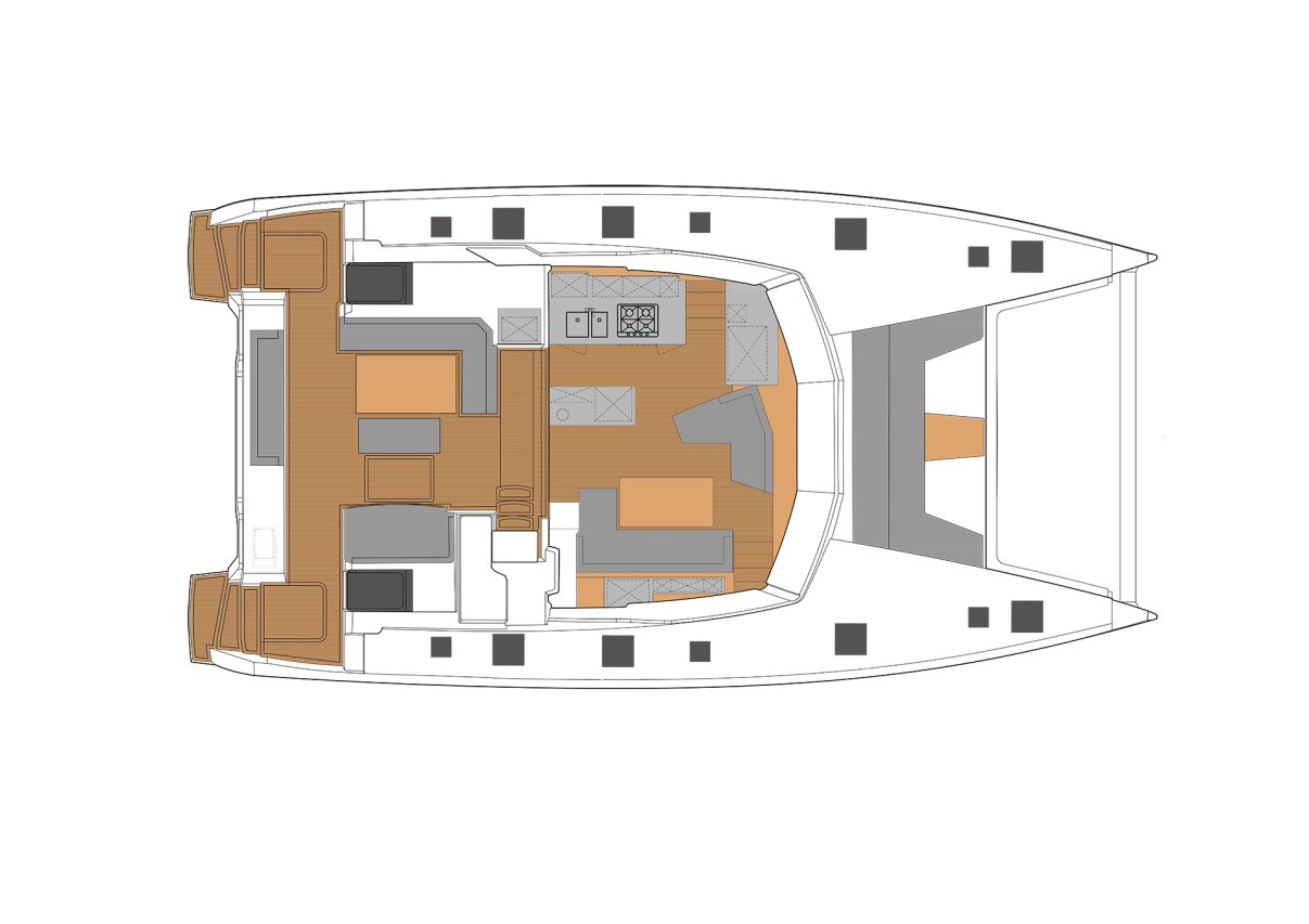 Fountaine Pjot Aura 51 Cockpit and Saloon