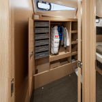Jeanneau 455 storage closet laundry room