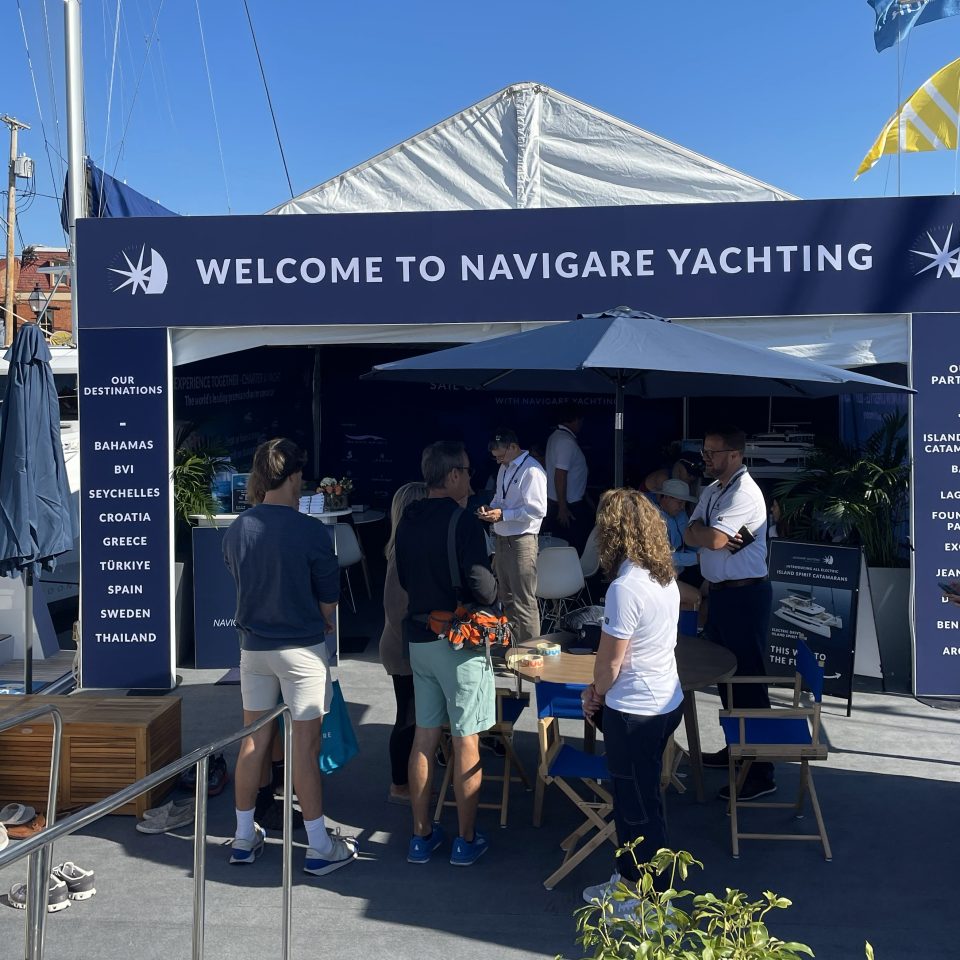 Navigare Yachting's stand at Annapolis Boat Show