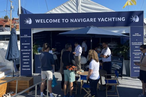 Navigare Yachting's stand at Annapolis Boat Show