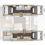 lagoon 43 Owner's Version cabin layout
