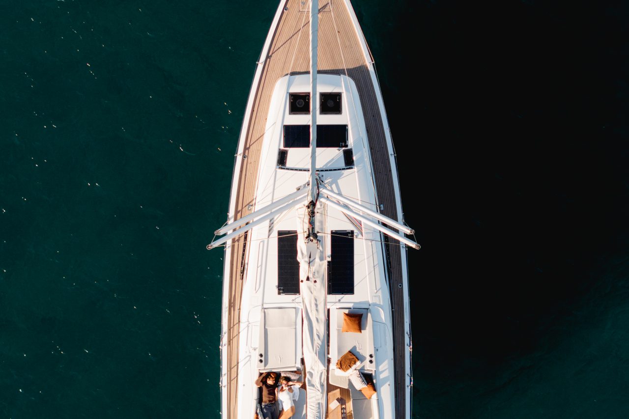 Aerial View Beneteau Oceanis 47